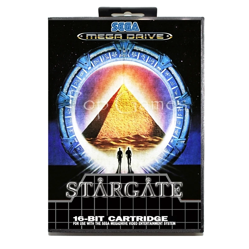 Stargate US наклейка с коробкой для 16 бит игра Sega Mega Drive карта для Mega Drive для видео консоли Genesis