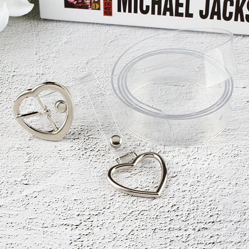 

2018 New Fashion Transparent Belt Women Metal Round Buckle Corset Belt Wedding Party Dress Decor Waistband Lady Belts Streetwear