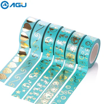 

Christmas Foil Gold Washi Tape with Simple Design for DIY Decoration