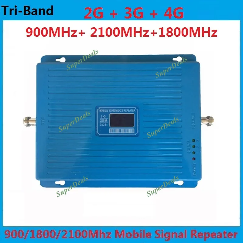 

Russian network coverage 900MHz 1800MHZ 2100MHZ signal repeater gsm 3g 4g cellular signal booster lte 3g 4g signal amplifier