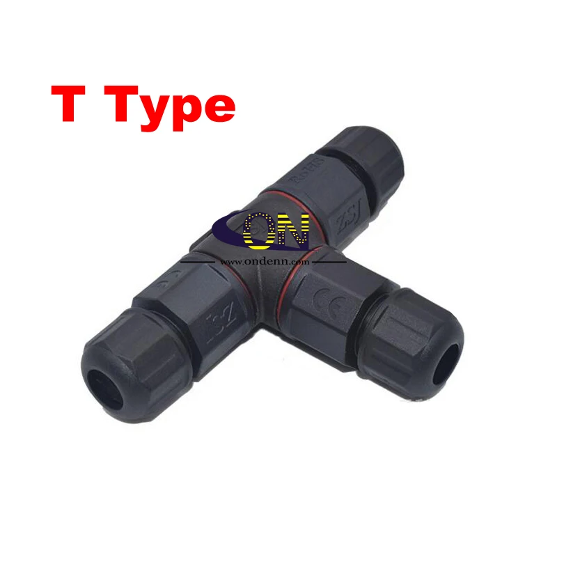 

Waterproof I Type T Type Electrical Cable Wire 3-pin Connector IP67 for Outdoor light LED Underground Light Using L20 HT230