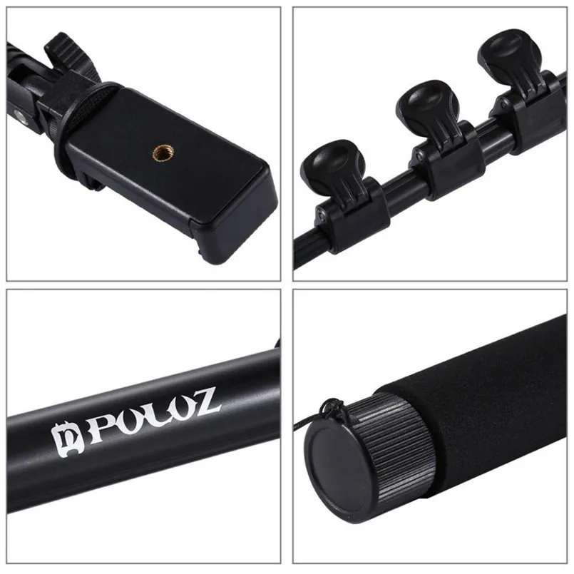 18-47inch Waterproof Selfie Stick Extendable Handheld Self-portrait Monopod For Go Pro Hero 180-DEGREE ROTATION 40AP2903