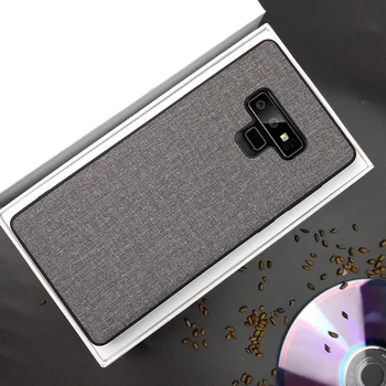 

For Samsung Galaxy Note 9 Case Luxury Skin Coque Silicone edge fabric back cover protective cases for samsung note 9 phone shell
