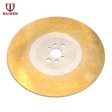 10"HSS Circular Saw Blade 250mm Cutting Disc for Metal Copper Iron Stainless Steel Pipe Bar 250*2.0*32mm M2 Yellow 1Pc