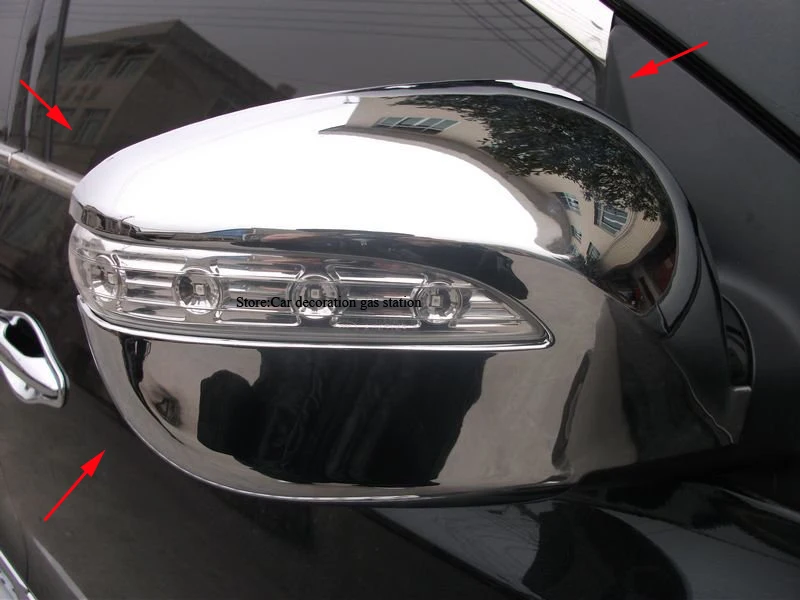 

2pcs ABS Chrome Side Mirror Cover Trim 2010 2011 2012 For Hyundai Tucson ix35 Dualis 2011