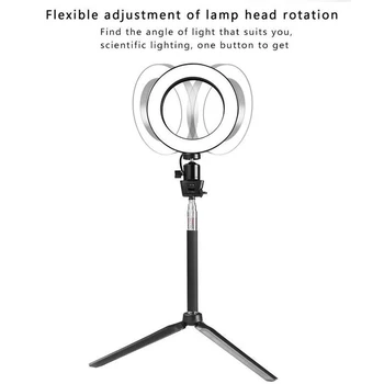 

Mini LED 3200 K / 5500 K 64 SMD LED Annular Lamp LED Ring Circular Lamp Light Portable Video Light for Youtube Photo Shooting