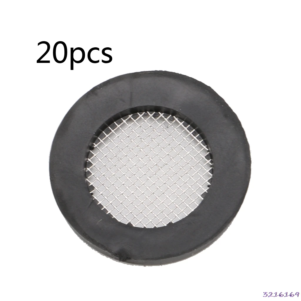 20pcs Seal O Ring Hose Gasket Flat Rubber Washer Filter Net for Faucet