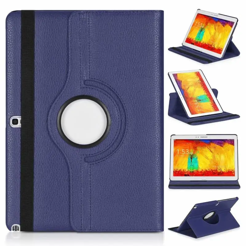 

360 Degree Rotating Case Cover For Samsung Galaxy Note 10.1inch 2014 vision P600 PU Leather Cover Note 10.1 SM-P600 Tablet Cases