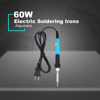 

60W Electric Soldering Irons Temperature Adjustable Electric Iron Mini Handle Heat Pencil Soldering Iron Repair Tool Kit Sale