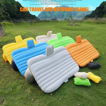 

Car Accessories Car travel bed Auto air inflation bed for travel Flocking cloth travel bed Outdoor travel