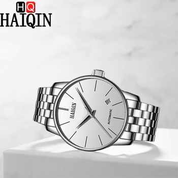 

HAIQIN Men's Watches Top Luxury Brand Men Watch Automatic Mechanical Men Watch Simple Waterproof Clock Man Relogio Masculino