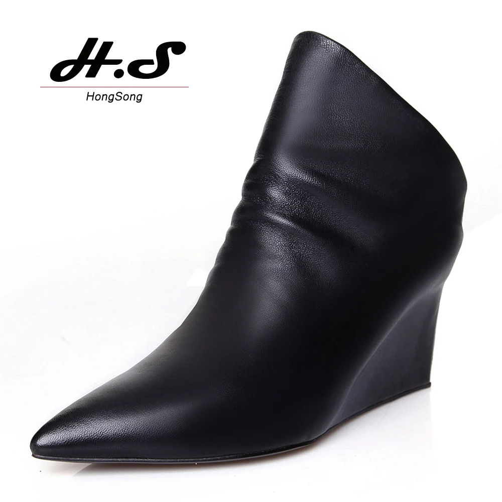 wedges heels boots