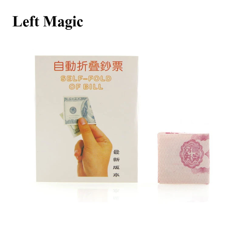 

1 Pcs Self Fold Bill Magic Tricks Money Stage Close Up Stage Street Illusion Gimmick Props Magic Toys For Kids C2027