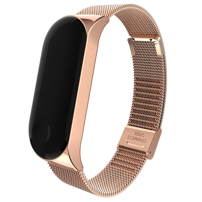 Браслет из нержавеющей стали для Xiaomi Band 4 и 3 металлический мужчин