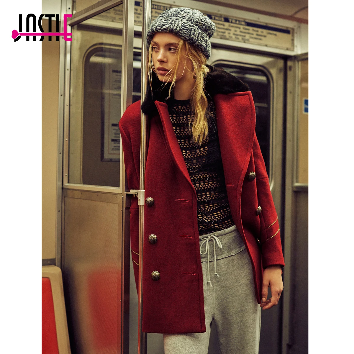 Red Pea Coat Conditioning And Customer Support Waeolsa Middle Aged Woman Basic Duffle Peacoat Green Blue Khaki Red Tweed Coat Autumn Women S