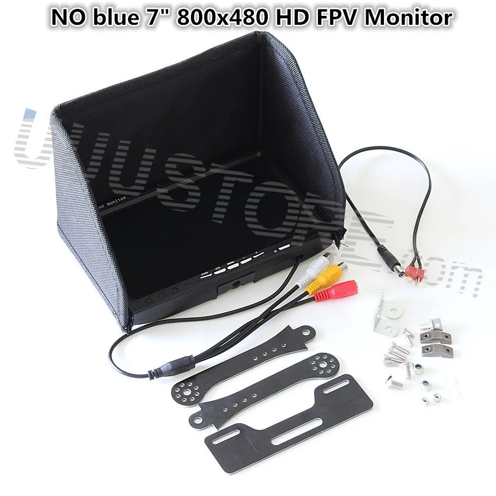 

NO blue 7" FPV LCD Color 800x480 FPV Monitor Video Screen for Rc Multicopter DJI Phantom Ground Station QAV250