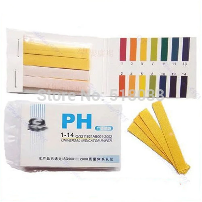 OOTDTY 80 Strips PH Test Strip Aquarium Pond Water Testing PH Litmus Paper Full Range Alkaline