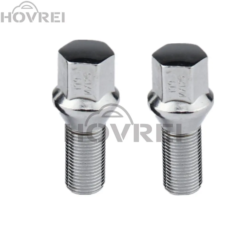 10pcs /lot 28mm car titanium lug nut stud M14X1.5 / M14X1.25 for BMW