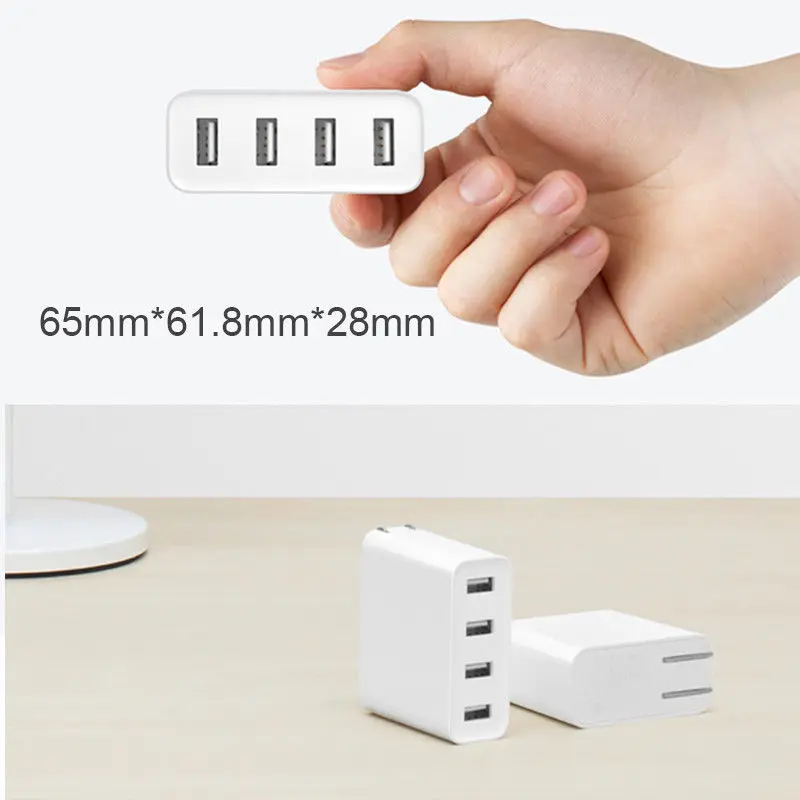 Оригинальный Xiaomi USB 4 Порты и разъёмы 5 V/7A 35 W Путешествие стены адаптер Зарядное