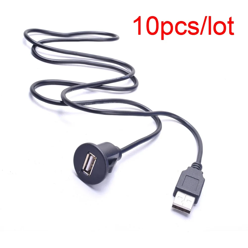 10 шт. Универсальный Автомобильный удлинитель USB для приборной панели с