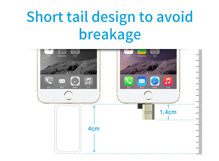DM APD001 USB флеш-накопитель 32 Гб 64 ГБ для iPhone 8 7 Plus, флеш-накопитель с разъемом Lightning на металлическую ручку, u-диск для MFi iOS10, карта памяти 128 ГБ