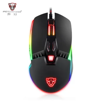 

New Motospeed V20 Gaming Mouse 5000DPI 7 Buttons Colorful Breathing LED Optical Wired Game Computer Mouse For PC Gamer Black