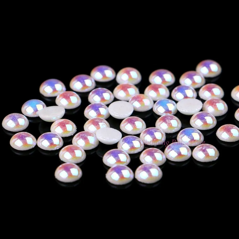 Hotfix Rhinestones White AB 3mm to 10 mm Ceramic Rhinestones Crystal  Rhinestone Hotfix Strass Stones DIY Iron On Crystals - AliExpress