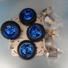 Автомобиль шасси 4WD умный автомобиль 37 мм Мотор алюминиевое шасси, робот шасси, большая несущая тележка DIY RC игрушка UNO