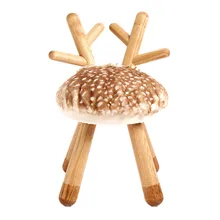 Пепельница детская полка из цельной древесины подарок на день рождения ребенка мультфильм стул круглый стул стульчик для детского сада