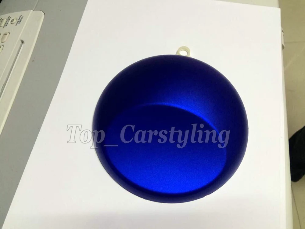 satin chrome blue matte metallic deep blue car wrap film 3m (4)