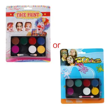 

8 Colors Body Face Paint Kit Art Makeup Painting Pigment Fancy Dress Up Party