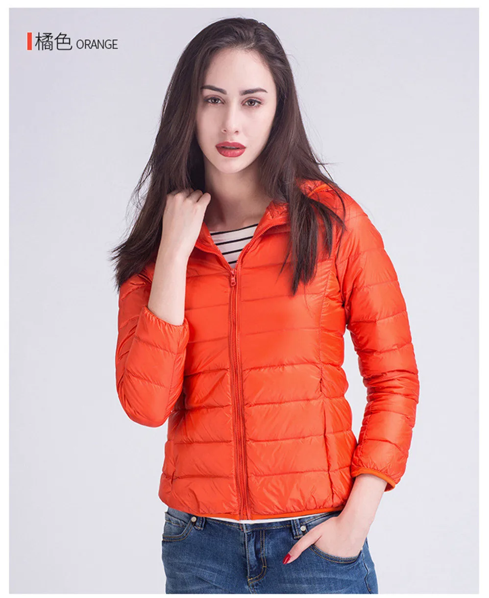 Winter Women Coat 2017 Hooded 90% White Warm Duck Down Jacket Ultralight Portable Slim Down Coat Female Winter Jackets Parkas (14)