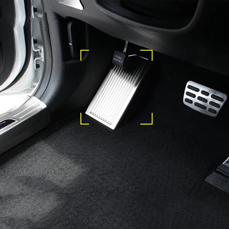 1pcs Stainless Steel Left Foot Rest Pedal Trim internal Decoration Sequins For Kia Sportage 4 QL