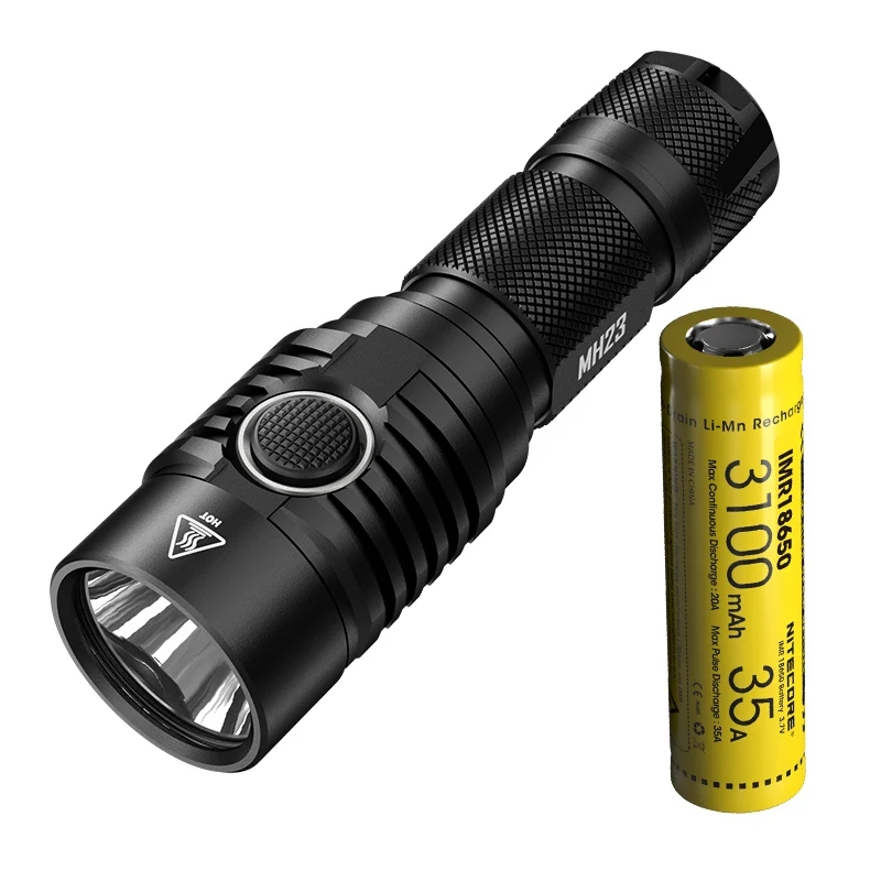 Nitecore MH23 ультра яркий ДАЛЬНОБОЙНЫЙ Прямая зарядка USB флэш-светильник нажатием одной кнопки Управление сильный светильник флэш-светильник - Испускаемый цвет: MH23xIMR 3100