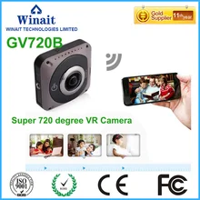 720 full panaroma 360 font b VR b font wifi action camera with two 220 degree