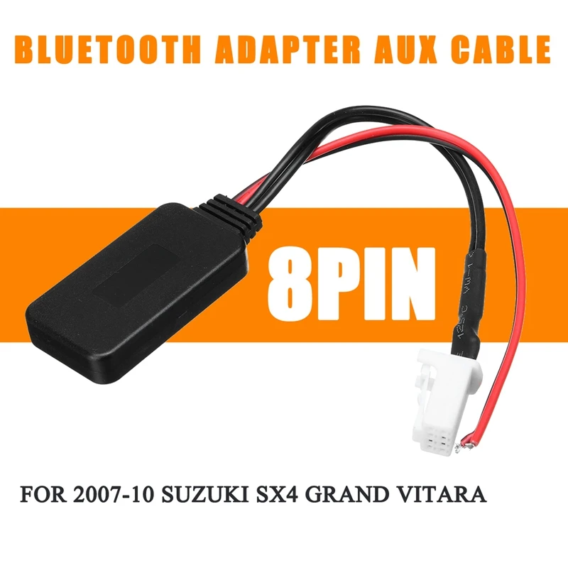4,0 беспроводной Bluetooth модуль музыкальный адаптер вспомогательная линия Aux аудио приемник автомобиля для Suzuki Sx4 для Grand для Vitara 2007-201