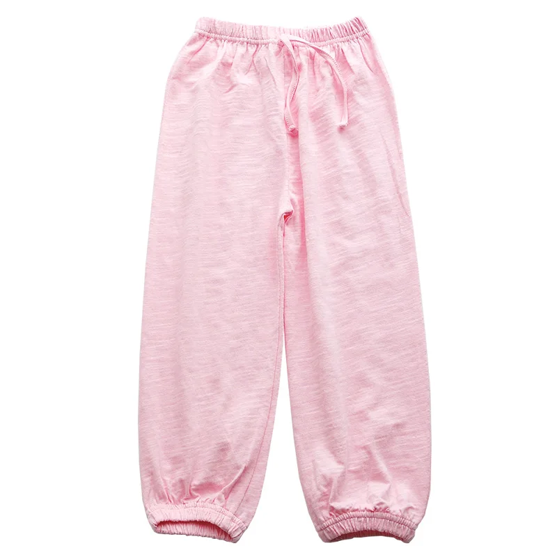 Детские штаны для девочек 2018 летние льняные плиссированные Штаны для маленьких девочек 7 видов цветов резинка подросток брюки детей