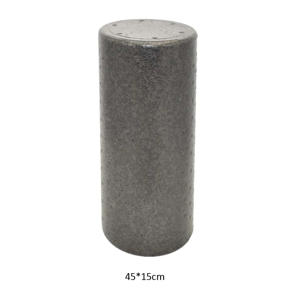 Extra Firm High Density Foam Roller Muscle Back Pain Trigger Yoga Massage Black