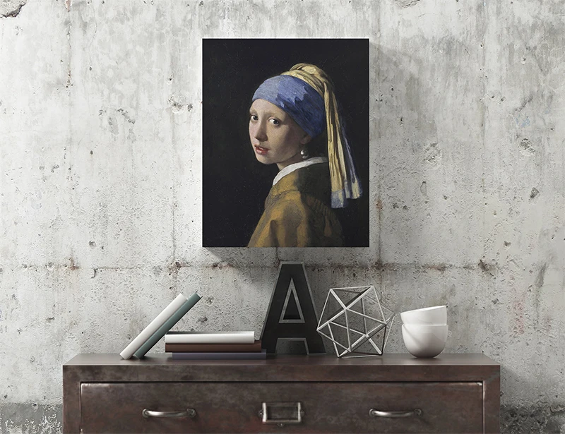 Девушка с жемчужной серьгой от Johannes Vermeer стены искусства холст плакат и печать холст Картина декоративная картина для домашнего декора
