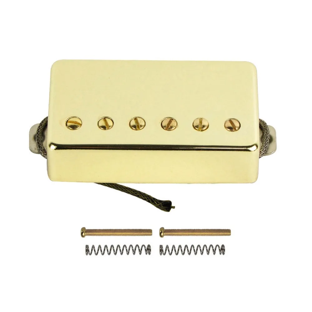 FLEOR Набор LP электрогитары Humbucker Пикап Alnico 5 шеи и моста с черной изогнутой рамкой