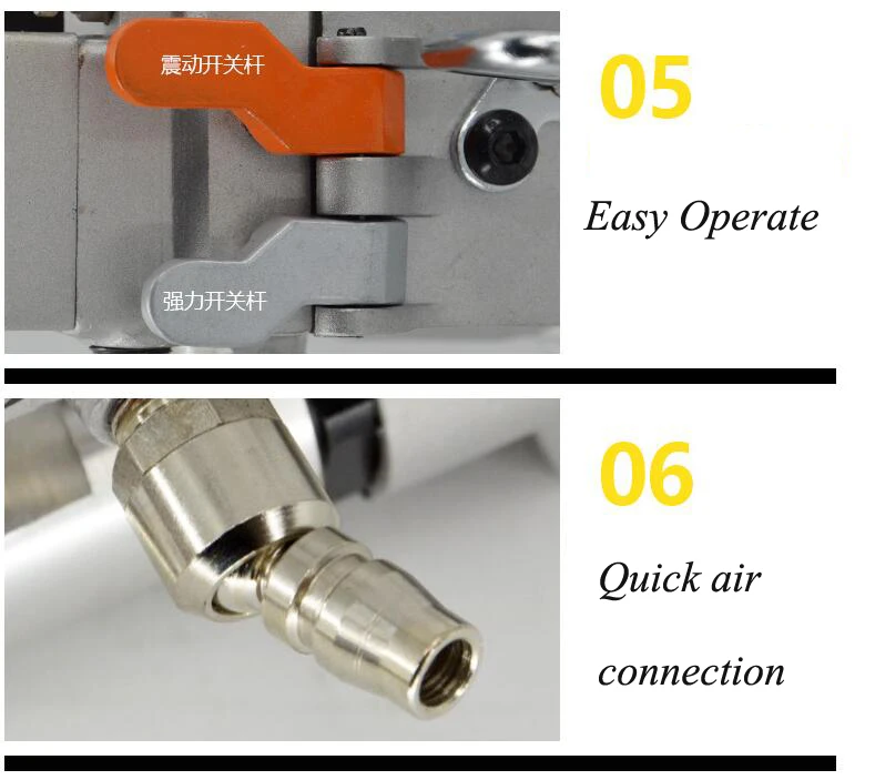 Пневматический Упаковочный машина 13-19 мм Портативный пневматический ПП полиэтиленовый обвязочный инструмент для кольцевания