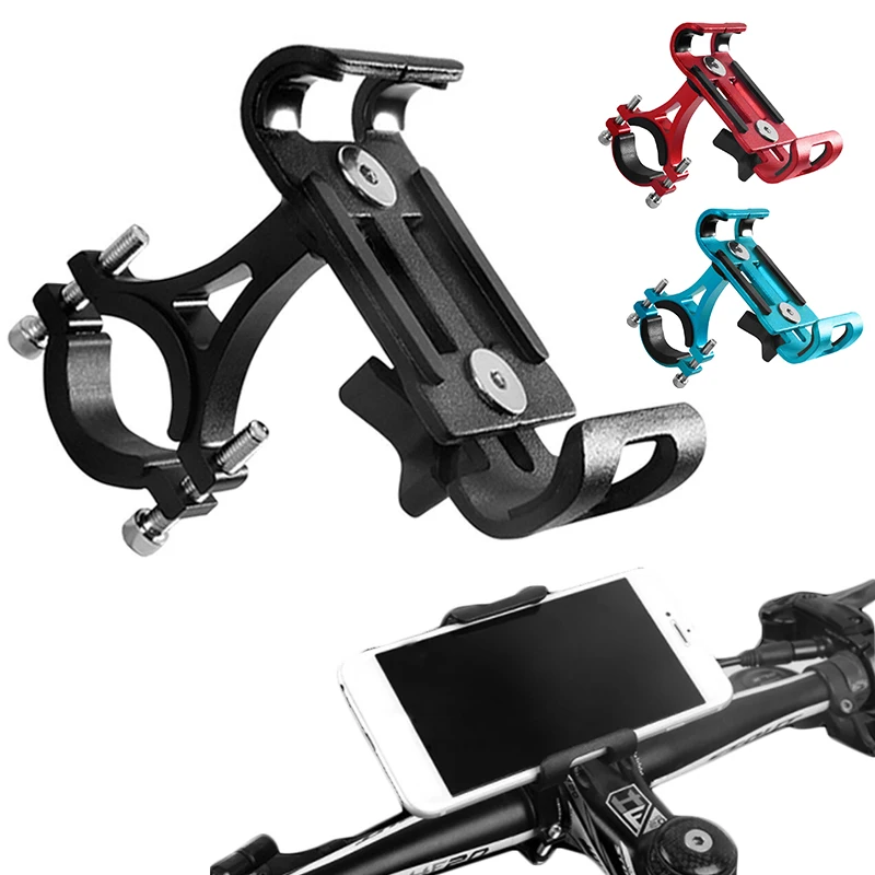 

Aluminium Alloy Bike Phone Holder 3.5-6.5" Cell Phone GPS Mount Holder Bicycle Phone Support Cycling Bracket Mount