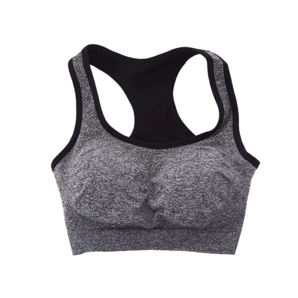 

Women Stretchy Fitness Quick-drying Wicking Padded Sports Yoga Bra Crop Tops
