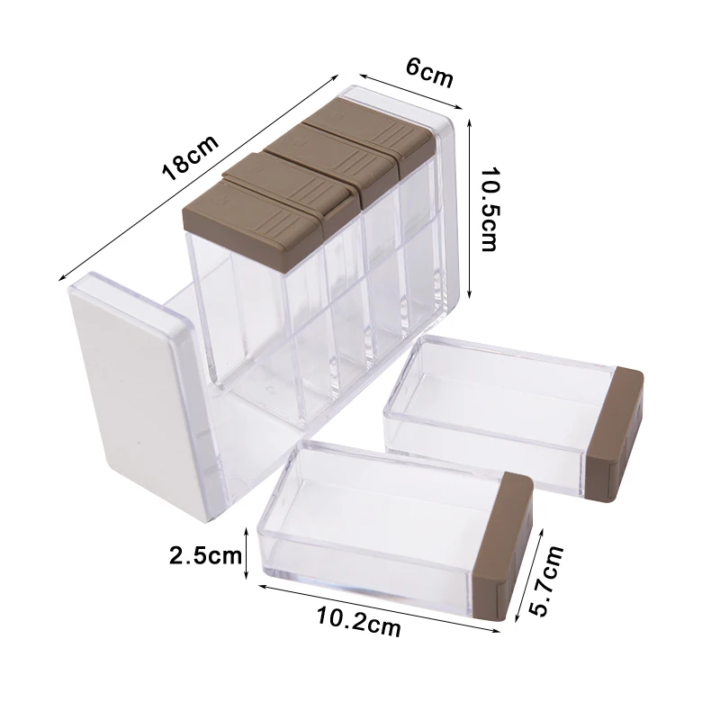 6 шт./компл. Кухня перец шейкеры травы трав и специй соль сахар приправы пластиковые органайзер для барбекю на открытом воздухе Кухня гаджеты аксессуары