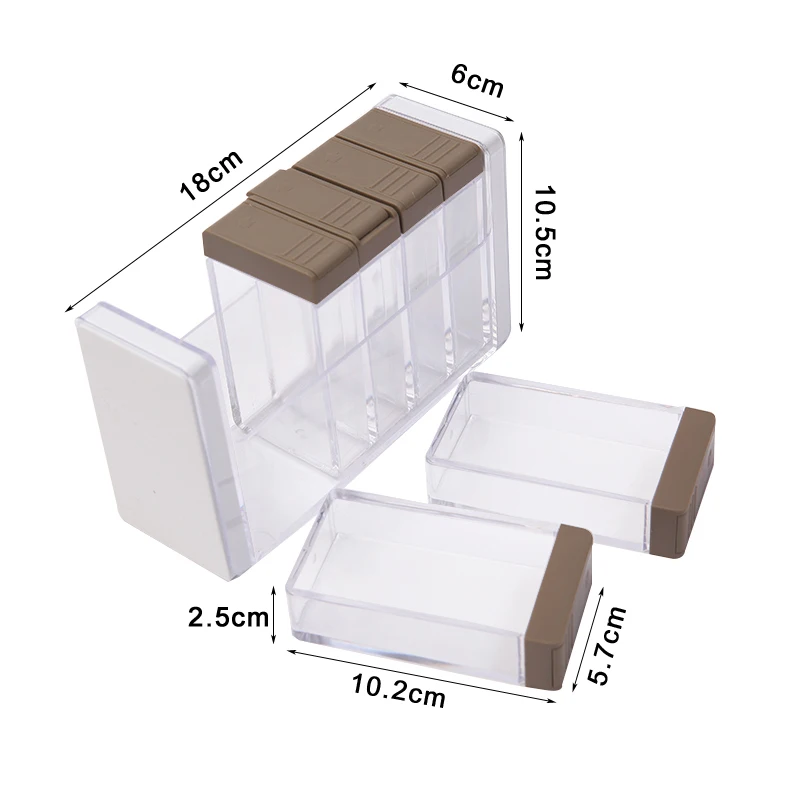 Günstige 6 teile satz Küche Pfefferstreuer Kraut Gewürz Werkzeuge Salz Zucker Würze Flasche Organizer Outdoor BBQ Küche Gadgets Zubehör