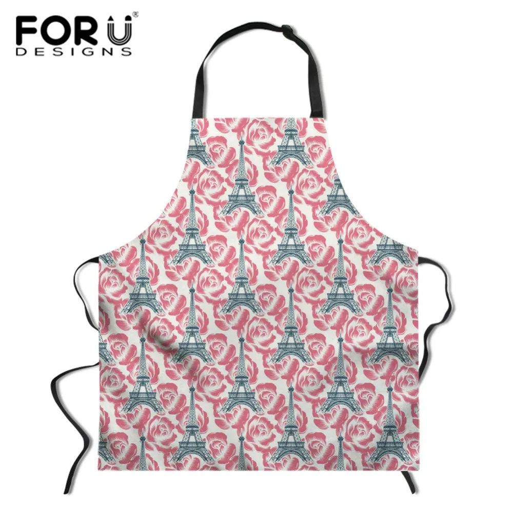 FORUDESIGNS/парижская башня фартук для женщин нагрудник безрукавные фартуки Цветной