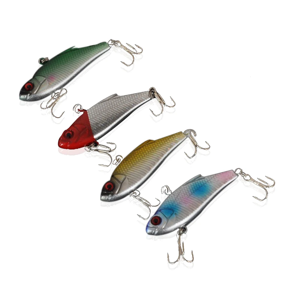 4pcs Minow Fishing Lure 4.5g 5cm VIB Crankbait Swimbait Fish Lures Hard