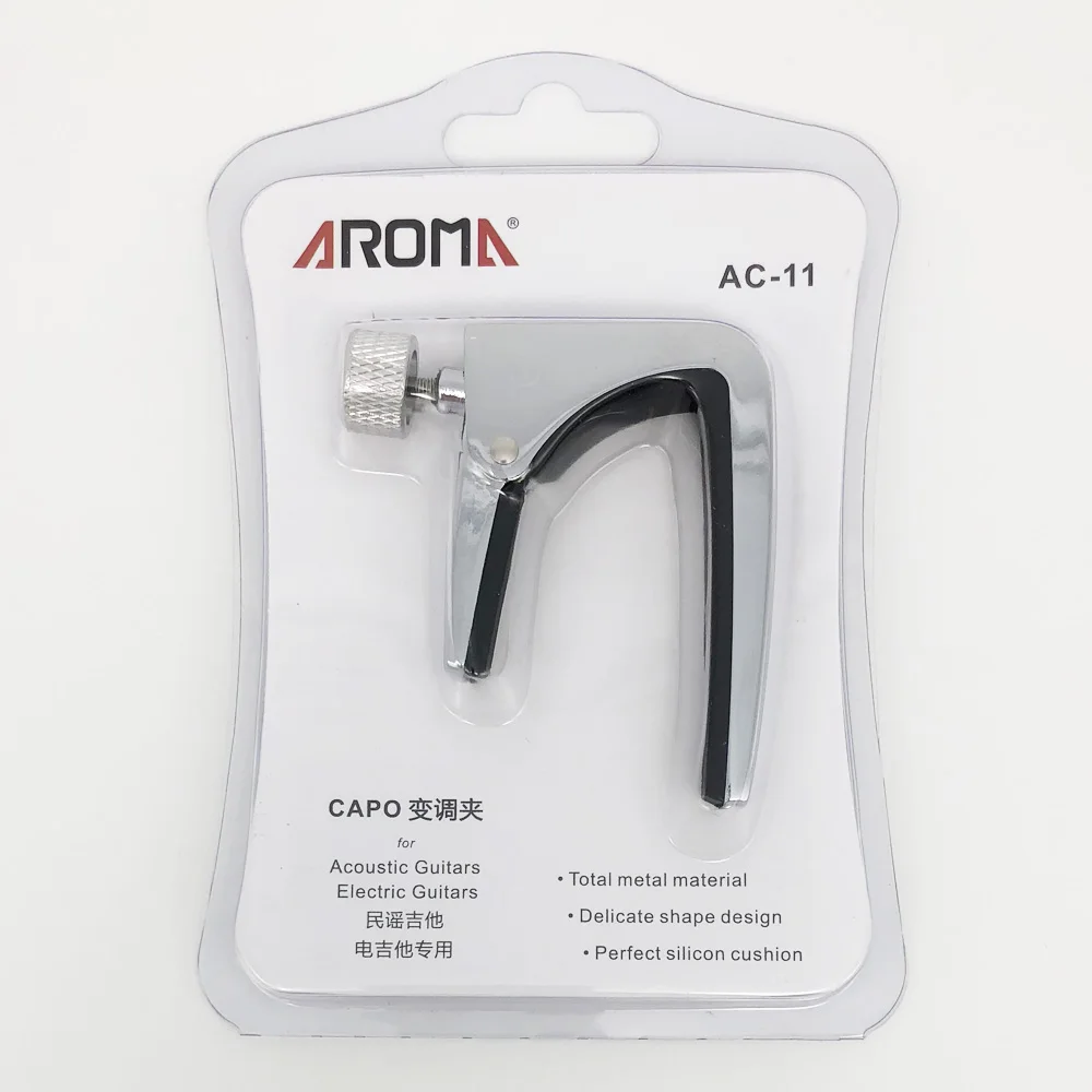 Aroma acústico Guitarra eléctrica Capo 6 cuerdas Capotraste ukelele Guitarra Color cromado cobre Aroma acústico Guitarra eléctrica Capo 6 cuerdas Capotraste ukelele Guitarra Color cromado cobre