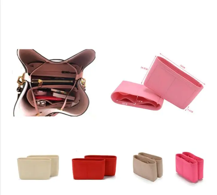 

NeverFulls Bucket bag Felt Cloth Insert Speedys Organizer Makeup Handbag Organizer Travel Inner Purse Baby Mommy Bag Handbags