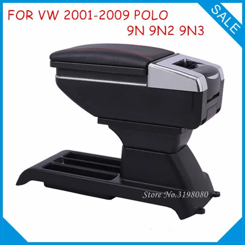 Бесплатная доставка автомобильный подлокотник для VW 2001 2009 POLO 9N 9N2 9N3